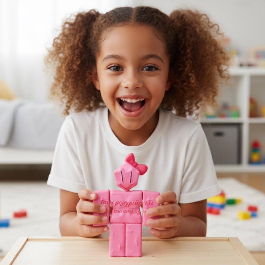 Pembe Roblox Karakteri Pretty Princess Forsaken Figürü