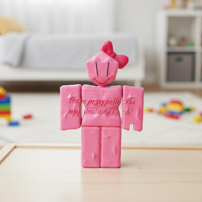 Pembe Roblox Karakteri Pretty Princess Forsaken Figürü