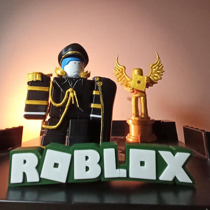 3D Printed FORSAKEN Roblx Figure Guest 1377 Captain Figure Black&Gold Gamer Birthday Gift
