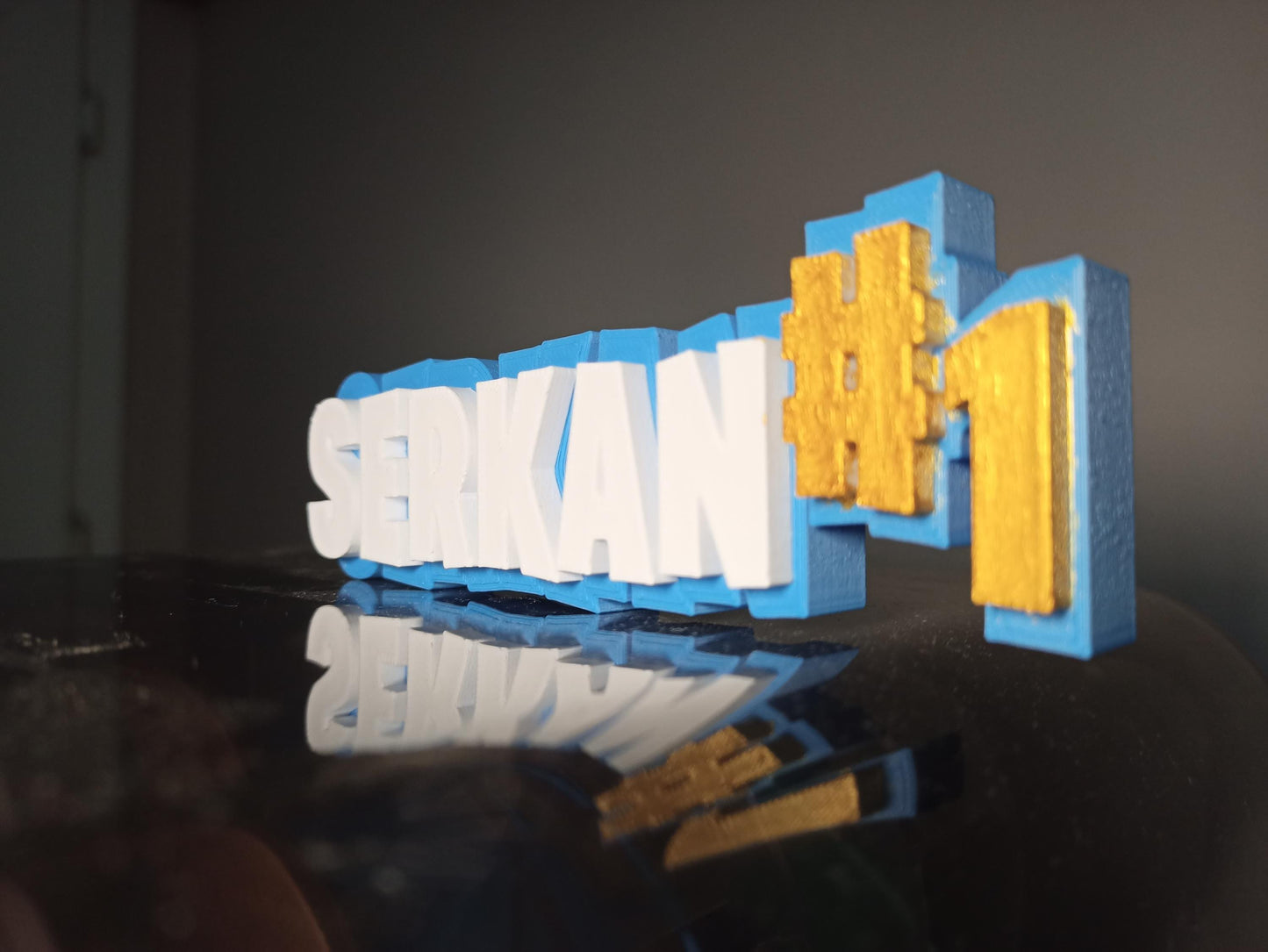 Kişiye Özel İsim Yazılı Gamer Masa Dekoru