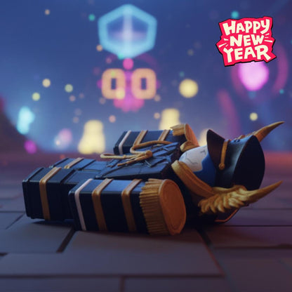 3D Printed FORSAKEN Roblx Figure Guest 1377 Captain Figure Black&Gold Gamer Birthday Gift