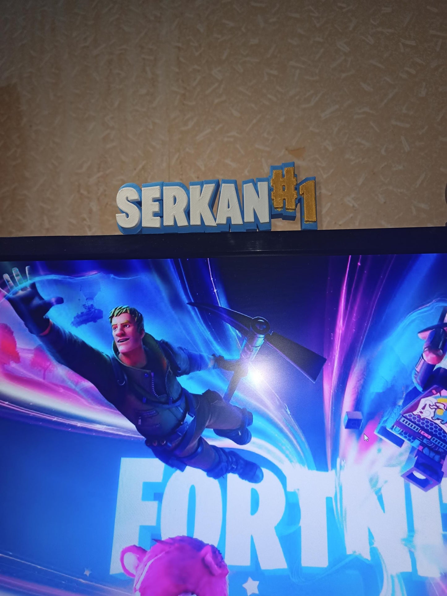 Kişiye Özel İsim Yazılı Gamer Masa Dekoru