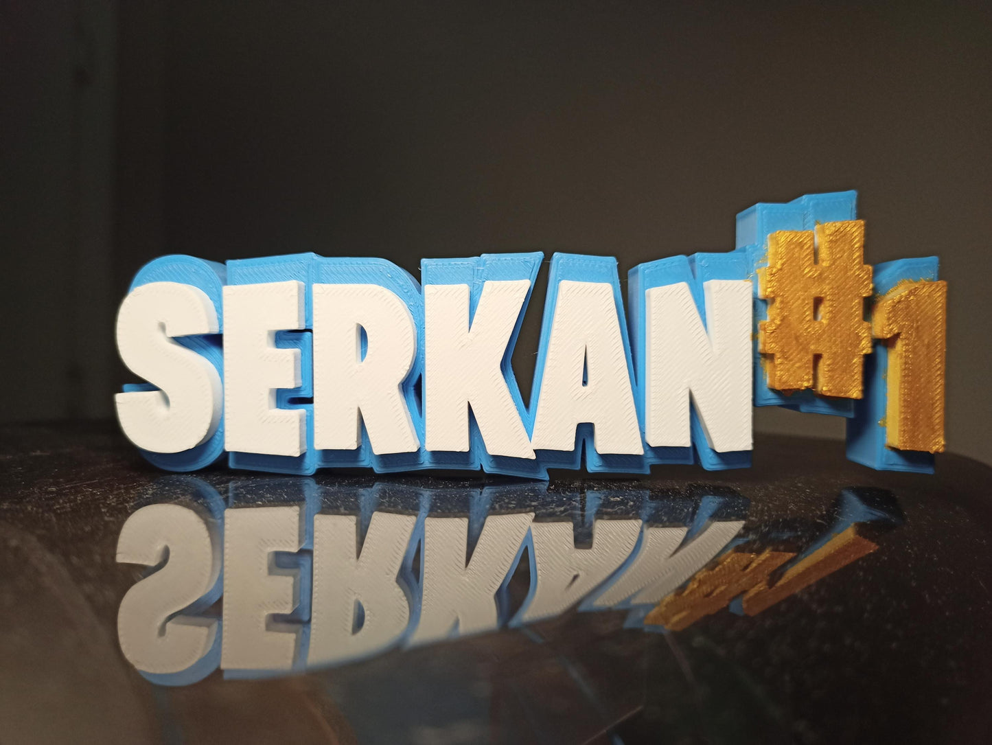 Kişiye Özel İsim Yazılı Gamer Masa Dekoru