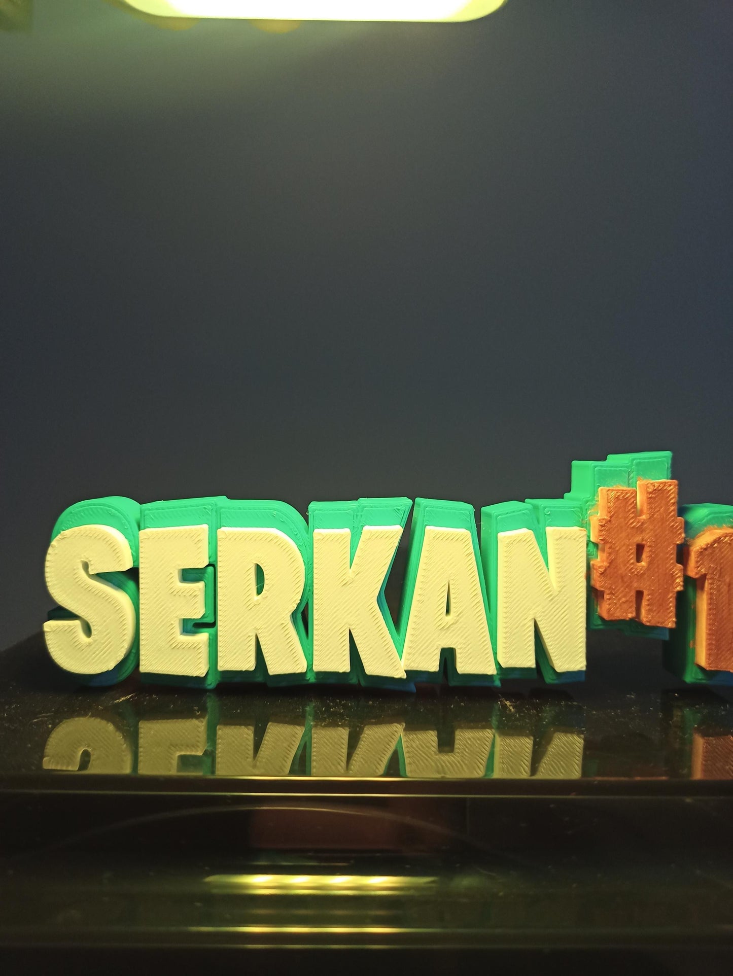 Kişiye Özel İsim Yazılı Gamer Masa Dekoru