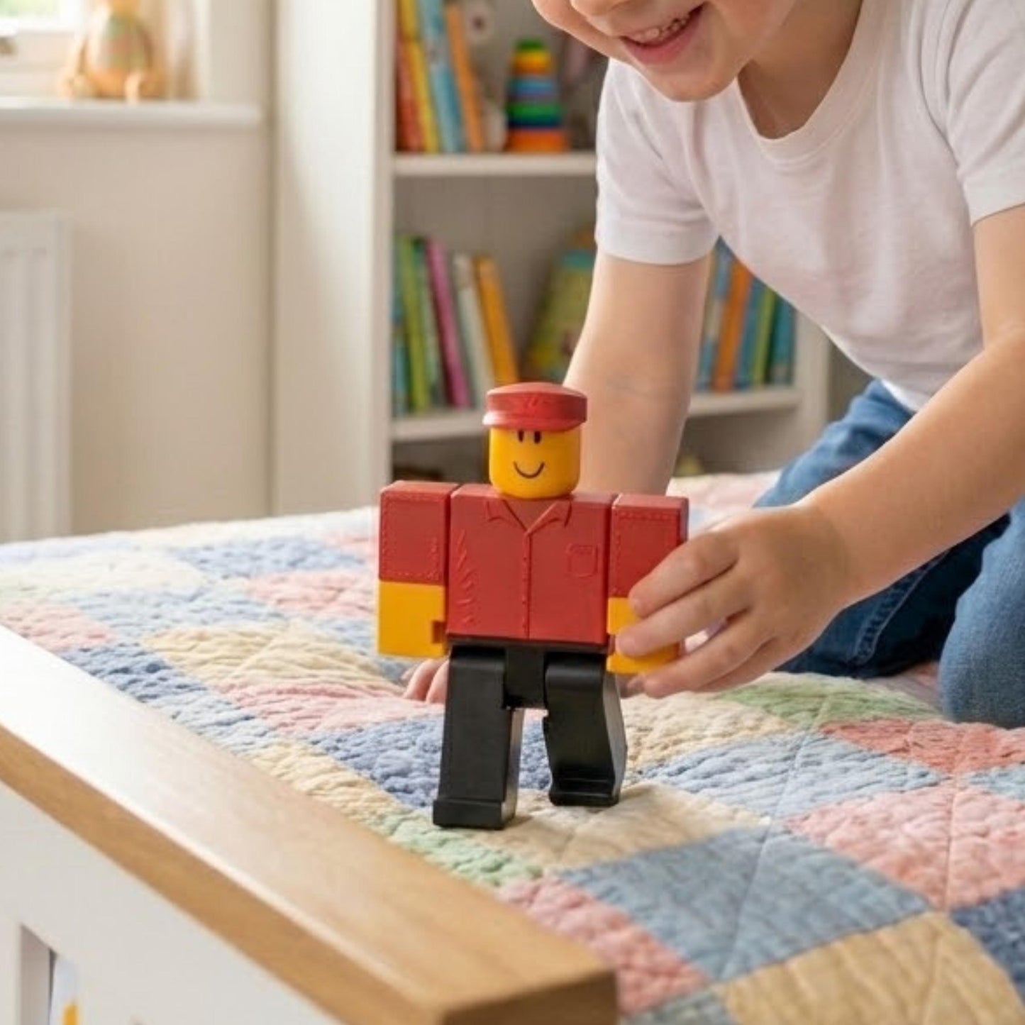 İndirimli Ürün Roblox Kırmızı Elliot – Sarı/Kırmızı Özel Tasarım Figür